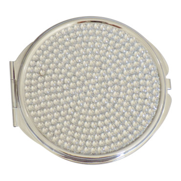 Watch Me Compact - Jeweled Silver
