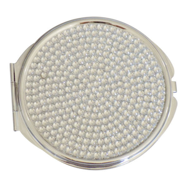 Watch Me Compact - Jeweled Silver
